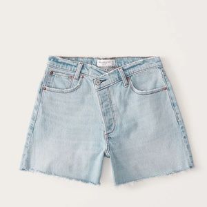 Abercrombie Dad High Rise Crossover Shorts